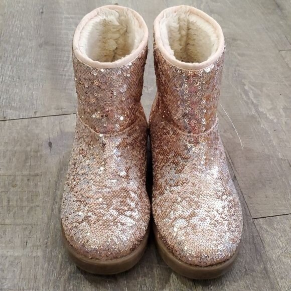 G by Guess Boots Ankle Booties Asella Pink Sequin Winter Snow Women's WOMAN'S 7M - Picture 5 of 16